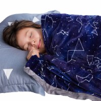 Florensi Weighted Blanket for Kids Blue Constellation 7 lb Weight