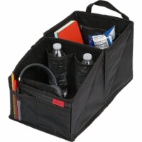 Lusso Gear Large Car Seat Organizer Bucket for Extra Storage Black