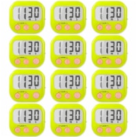 100 PCS Digital Kitchen Timers for Cooking Magnetic Timer for Cooking Loud Alarm Green