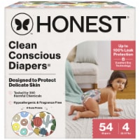 The Honest Company Clean Conscious Diapers® | Hypoallergenic + Fragrance Free | Size 4 Perspective: Main