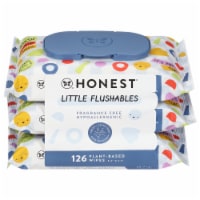 Honest® Fragrance Free Toddler Flushable Wipes Perspective: Main