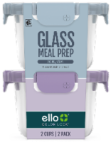 Ello Color Lock Glass Meal Prep Set Perspective: Main