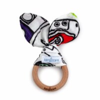 Kanga Care Muslin Crinkle Bunny Ear Teething Ring - Mixtape
