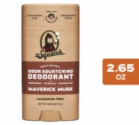 Dr. Squatch® Men's Natural Odor Squatching® Maverick Musk Deodorant Stick Perspective: Main