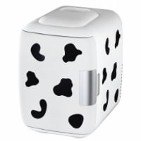 Cooluli Classic 4 Liter Portable Compact Mini Fridge - Cow Print