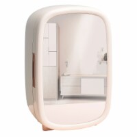 Cooluli Beauty 12 Liter Portable Compact Mini Fridge - White Mirror