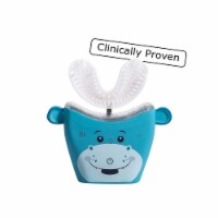 AutoBrush Pro Kids Whole Mouth Electric Toothbrush (Double Sided, Hippo, Ages 6-8)