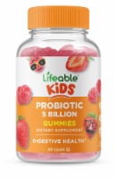 Lifeable Kids Probiotic Gummies Natural Berry 5 Billion - 60 Gummies