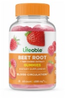 Lifeable Beet Root + Tart Cherry Extract Gummies Natural Berry 250 mg - 60 Gummies