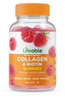 Lifeable Extra Strength Collagen & Biotin Gummies Natural Raspberry - 60 Gummies