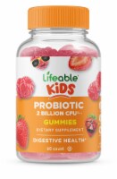 Lifeable Kids Probiotic Gummies Natural Berry 1 Billion CFU - 60 Gummies