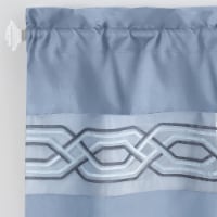 Kate Aurora Pacifico 3 Piece Kitchen Curtain Set - 36 in. Long - Blue