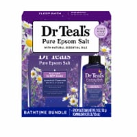 Dr Teal's® Melatonin Sleep Lavender & Chamomile Bathtime Bundle Perspective: Main