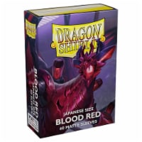 10 Packs Dragon Shield Matte Mini Japanese Blood Red 60 ct Card Sleeves Display Case