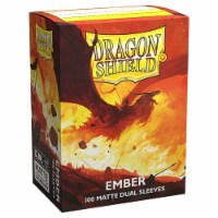 10 Packs Dragon Shield Dual Matte Ember Standard Size 100 ct Card Sleeves Display Case
