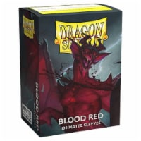 10 Packs Dragon Shield Matte Blood Red Standard Size 100 ct Card Sleeves Display Case
