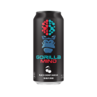Gorilla Mind® Black Cherry Vanilla Energy Drink Perspective: Main