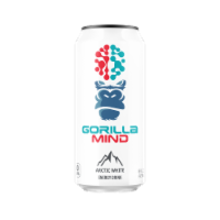 Gorilla Mind® Arctic White Energy Drink Perspective: Main