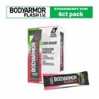 BodyArmor Flash IV Zero Sugar Electrolyte Strawberry Kiwi Drink Mix Packets Perspective: Main