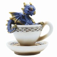 FC Design 4.5 H Blue Dragon in Cup Statue Fantasy Figurine Home Decor