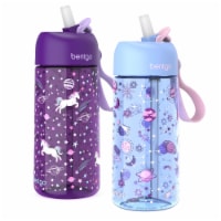 Bentgo® Kids Unicorn/Galaxy Water Bottles Perspective: Main
