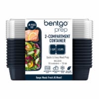 Bentgo® Prep 2-Compartment Containers - Navy Perspective: Main