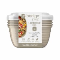 Bentgo® Prep One Compartment Meal Bowls With Lids - Champagne Perspective: Main