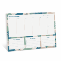 Rileys & Co Undated Weekly Planner, 11.0 x 8.3 in, Floral Print, Tearsheet