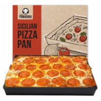 Chef Pomodoro Sicilian Deep Dish Square Pizza Pan, 13.2 x 13.2 Inch, Non-stick Aluminum