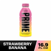 Prime Hydration Strawberry Banana Sports Drink Bottle Perspective: Main