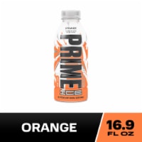Prime Ice Hydration Orange Sports Drink Bottle Perspective: Main
