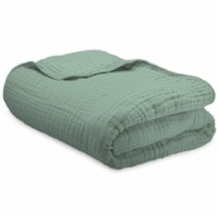 Muslin Blanket for Adults, Extra Large King 108” x 90” (Fern)