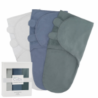 Swaddle Blanket Baby Girl Boy Easy Adjustable 3Pack Infant (Large, Stone, Nomadic Blue, Azul)