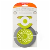 Full Circle® Sink Strainer with Pop-Out Stopper - Green