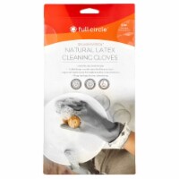 Full Circle Splash Patrol Natural Latex Cleaning Gloves Size S/M Grey - 1 Pair