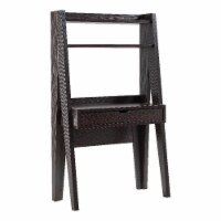 Smart Home Furniture 2-Shelf Contemporary Wood Desk in Red Cocoa