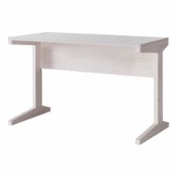 Smart Home Furniture L-Shaped Contemporary Wood Desk in White Oak