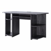 Smart Home Furniture 4-Shelf Contemporary Wood Desk in Distressed Gray