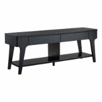 Smart Home Furniture 2-Drawer Wood TV Stand for TVs up to 60  in Black