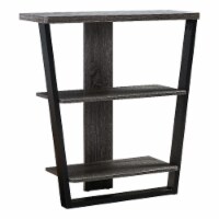 Smart Home Furniture 2-Shelf Wood Console Table in Distressed Gray/Black