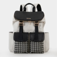 Sunveno Houndstooth Diaper Backpack W/ Changing Pad