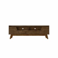 Manhattan Comfort Mid-Century Modern Marcus 70.86 TV Stand with Solid Wood Legs in Rustic Brown Manhattan Comfort Mid-Century Modern Marcus 70.86 TV Stand with Solid Wood Legs in Rustic Brown