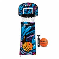 And1 Over The Door Laundry Hoop - Blue Printed Graffiti Perspective: Main
