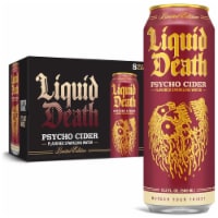 Liquid Death Sparkling Water Psycho Cider King Size Cans Perspective: Main