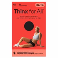 Thinx for All Women's Everyday Comfort Brief Leakproof Period Underwear, Size Extra Large, Black Perspective: Main