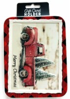 Red Truck Tin Gift Card Holder