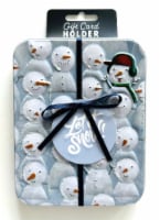 Snowman Let It Snow Tin Gift Card Holder