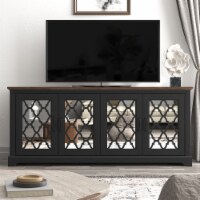 Heron 68.2 in. 4 Door Wide TV Stand Fits TV's up to 75 in.