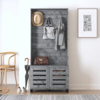 Brantford Hall Tree with Bench and Shoe Storage