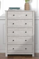 Genoa 5-Drawer Chest of Drawer (46.2 in. H x 17.1 in. W x 30.4 in. D)